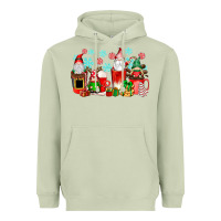 Matcha christmas gnomes coffee cups Heavyweight Hoodie - texasbilliewilder