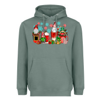 Sage christmas gnomes coffee cups Heavyweight Hoodie - texasbilliewilder