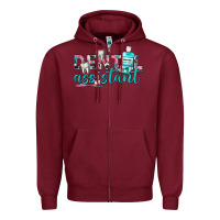 Burgundy dental assistant Zipper Hoodie - texasbilliewilder