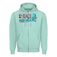 Seafoam dental assistant Zipper Hoodie - texasbilliewilder