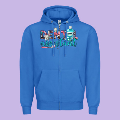 Zipper Hoodie dental assistant