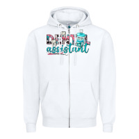 White dental assistant Zipper Hoodie - texasbilliewilder