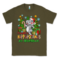 Army Green i want a hippopotamus for christmas Classic Tee - Zillion Design Studio