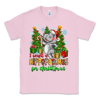 Bubblegum Pink i want a hippopotamus for christmas Classic Tee - Zillion Design Studio