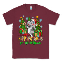 Burgundy i want a hippopotamus for christmas Classic Tee - Zillion Design Studio