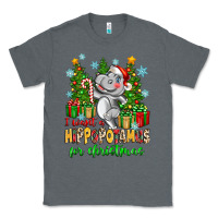 Charcoal Heather i want a hippopotamus for christmas Classic Tee - Zillion Design Studio