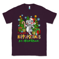 Plum i want a hippopotamus for christmas Classic Tee - Zillion Design Studio
