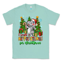 Seafoam i want a hippopotamus for christmas Classic Tee - Zillion Design Studio