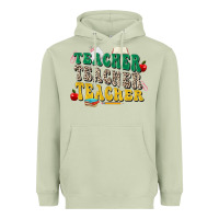 Matcha teacher teacher teacher Heavyweight Hoodie - Zillion Design Studio