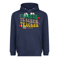 Navy teacher teacher teacher Heavyweight Hoodie - Zillion Design Studio