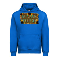 Cobalt Sunflower Leopard Mama Tried Urban Hoodie - Jasminsmagicworld