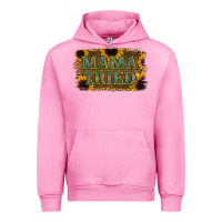 Fuchsia Pink Sunflower Leopard Mama Tried Urban Hoodie - Jasminsmagicworld