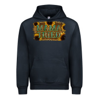 Navy Sunflower Leopard Mama Tried Urban Hoodie - Jasminsmagicworld