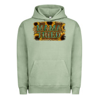 Pigment Oil Green Sunflower Leopard Mama Tried Urban Hoodie - Jasminsmagicworld