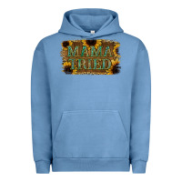 Pigment Pebble Blue Sunflower Leopard Mama Tried Urban Hoodie - Jasminsmagicworld