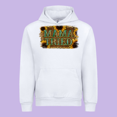 Sunflower Leopard Mama Tried Urban Hoodie Designed By Jasminsmagicworld