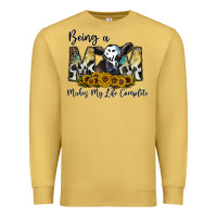 Antique Gold being a mom makes my life complate Premium Sweatshirt - CowhideDigitalArt