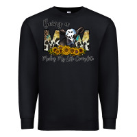 Black being a mom makes my life complate Premium Sweatshirt - CowhideDigitalArt