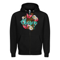 Black chosen Zipper Hoodie - texasbilliewilder