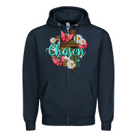Navy chosen Zipper Hoodie - texasbilliewilder