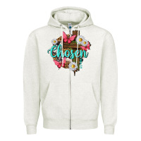 Oatmeal Heather chosen Zipper Hoodie - texasbilliewilder
