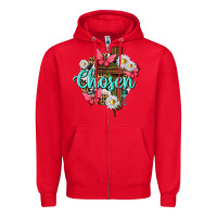 Red chosen Zipper Hoodie - texasbilliewilder