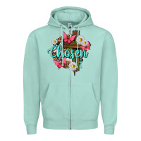 Seafoam chosen Zipper Hoodie - texasbilliewilder