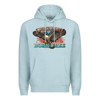 Blue Mist legendary born free eagle Premium Hoodie - NancyCooperArtShop