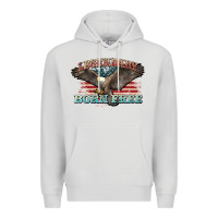 Dove Grey legendary born free eagle Premium Hoodie - NancyCooperArtShop