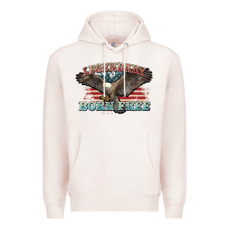 Legendary Born Free Eagle Premium Hoodie by NancyCooperArtShop | Teevron