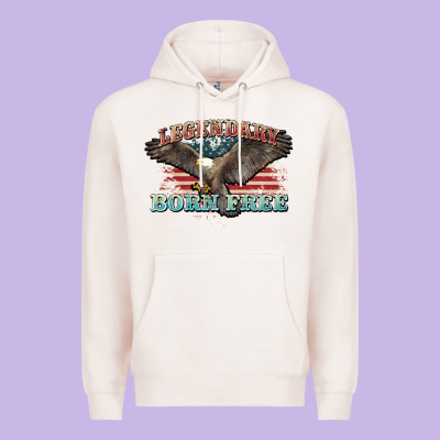 Legendary Born Free Eagle Premium Hoodie Designed By Nancycooperartshop