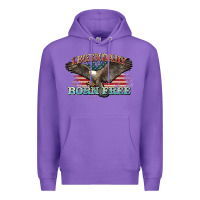 Purple legendary born free eagle Premium Hoodie - NancyCooperArtShop