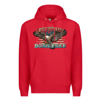 Red legendary born free eagle Premium Hoodie - NancyCooperArtShop