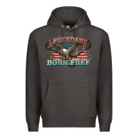 Smoke legendary born free eagle Premium Hoodie - NancyCooperArtShop