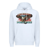 White legendary born free eagle Premium Hoodie - NancyCooperArtShop