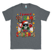 Charcoal Heather i paused my game for christmas Classic Tee - Zillion Design Studio