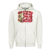 Oatmeal Heather Valentine's day you moo ve me charolais cow Zipper Hoodie - RanaPortraitStore
