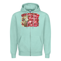 Seafoam Valentine's day you moo ve me charolais cow Zipper Hoodie - RanaPortraitStore