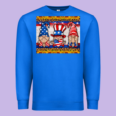 Usa Gnome Mouse Pad Premium Sweatshirt Designed By Hra Design Shop