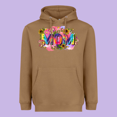 Tie Dye Mom Heavyweight Hoodie Designed By Zillion Design Studio