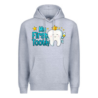Heather Grey my first tooth tooth fairy Premium Hoodie - Jasminsmagicworld