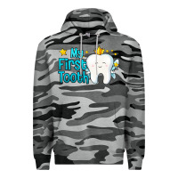 Slate Camo my first tooth tooth fairy Premium Hoodie - Jasminsmagicworld