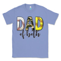 Colony Blue dad of both with softball and baseball Classic Tee - texasbilliewilder