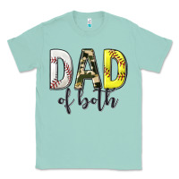 Seafoam dad of both with softball and baseball Classic Tee - texasbilliewilder