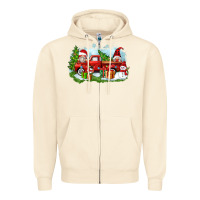 Sandshell Christmas gnomes truck Zipper Hoodie - Zillion Design Studio