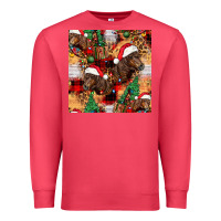 Cardinal christmas horse leopard tartan Premium Sweatshirt - FaDigitalArtStudio