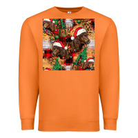 Carrot christmas horse leopard tartan Premium Sweatshirt - FaDigitalArtStudio
