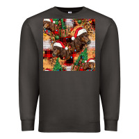 Smoke christmas horse leopard tartan Premium Sweatshirt - FaDigitalArtStudio
