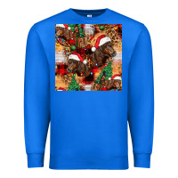 True Royal christmas horse leopard tartan Premium Sweatshirt - FaDigitalArtStudio