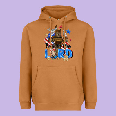 Trust In The Lord Heavyweight Hoodie Designed By Zillion Design Studio